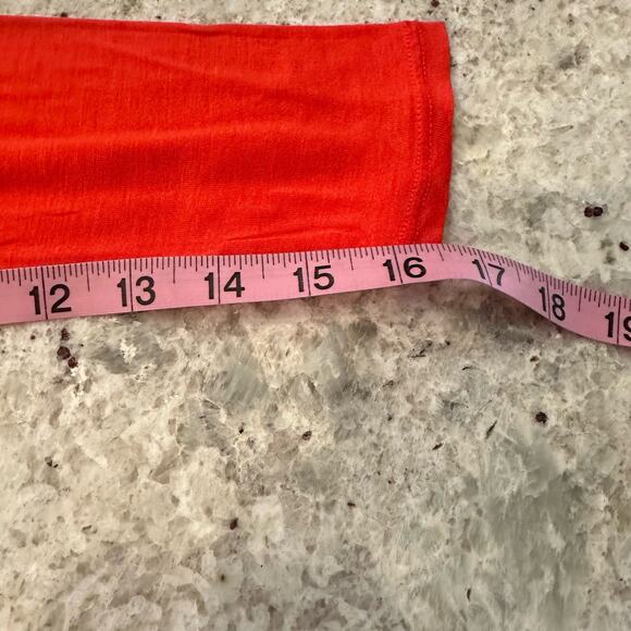 NEW La made tee orange long sleeve high low front pockets size XS - Picture 13 of 13
